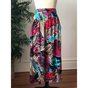 Norton & Company Leaf Print Skirt (Medium)